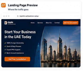 Ripple campaign landing page preview